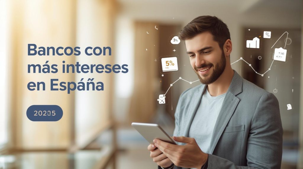 Bancos que más intereses te dan hoy en España [hasta 5% TAE]