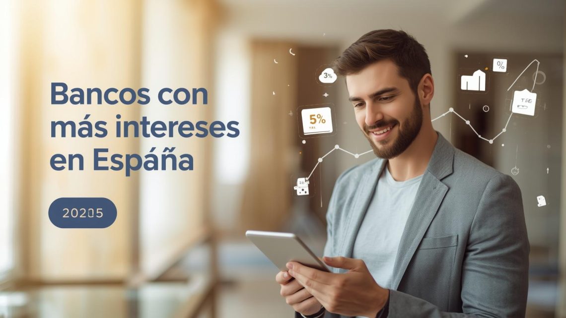 Bancos que más intereses te dan hoy en España [hasta 5% TAE]