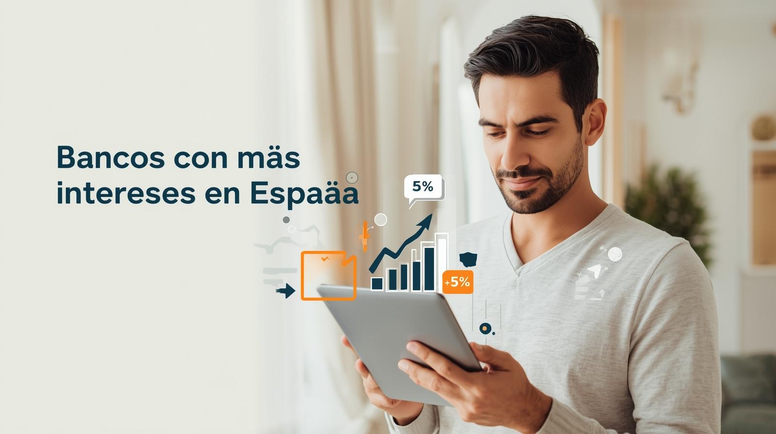 Bancos que más intereses te dan en España mejores bancon en españa 2026