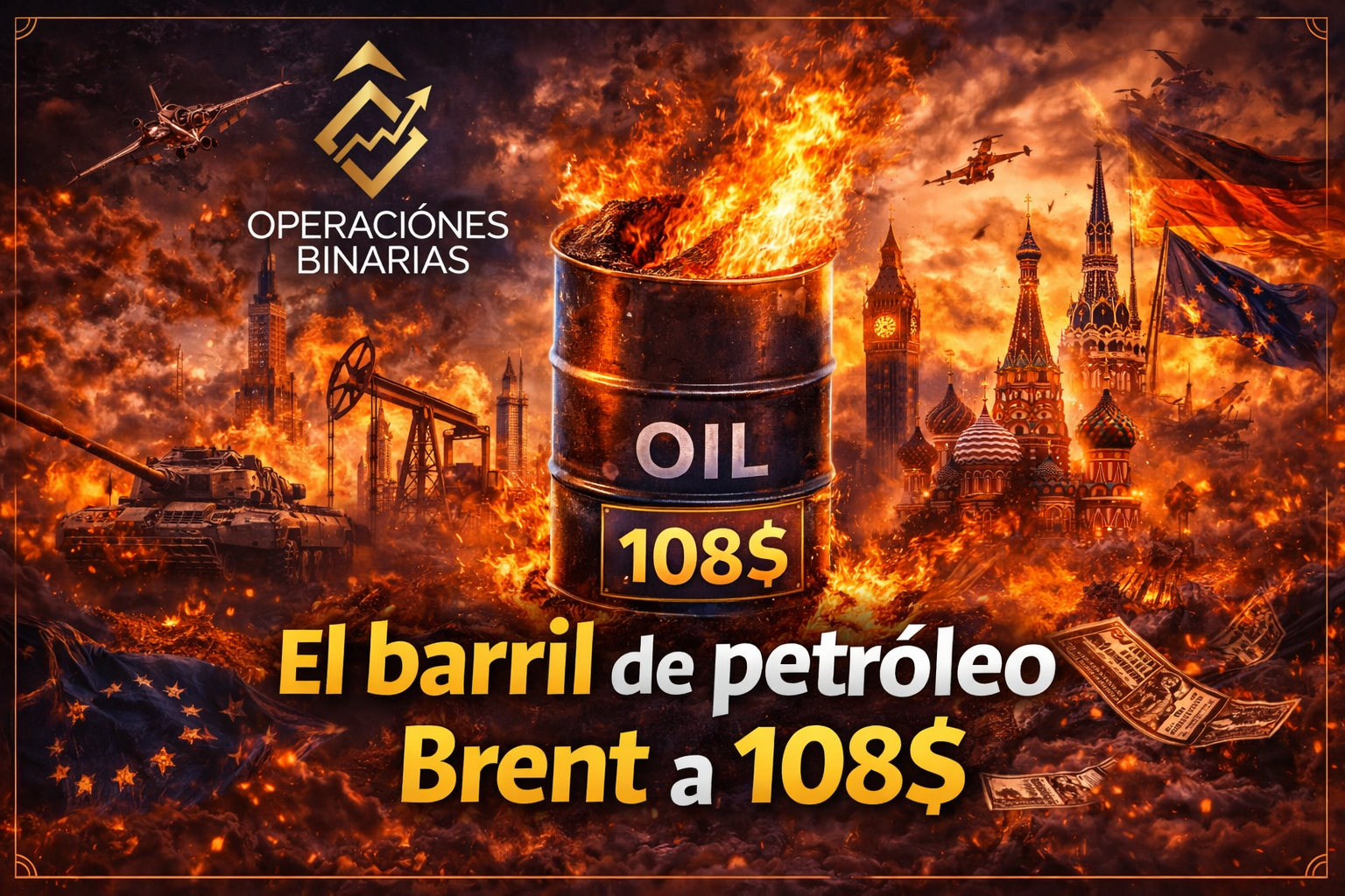 Europa frente a un nuevo shock energético el barril de petróleo brent a 108 dolares shock energético