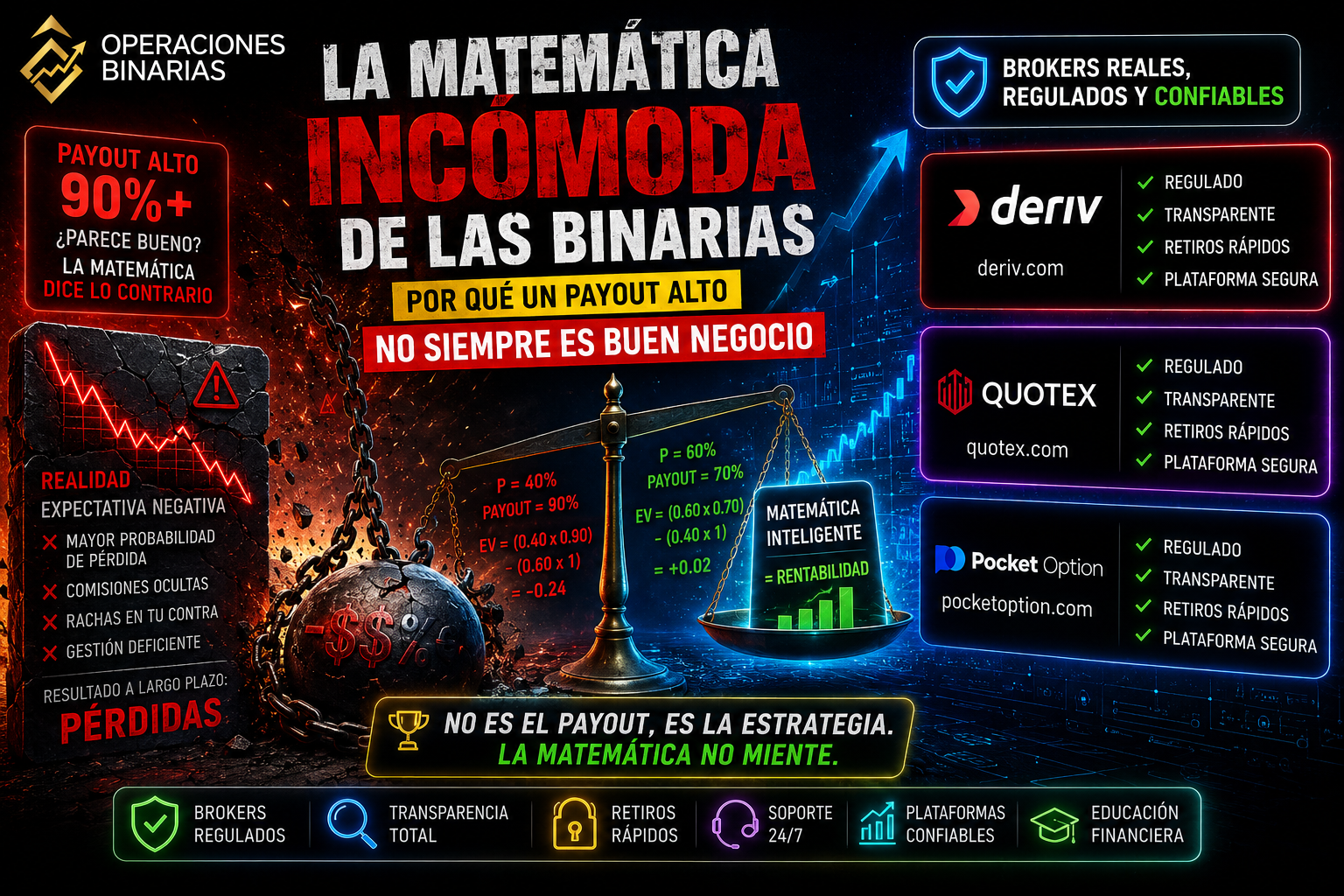 La matemática incómoda de las binarias La matemática incómoda de las binarias