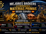 Mejores brókers para invertir en materias primas desde España