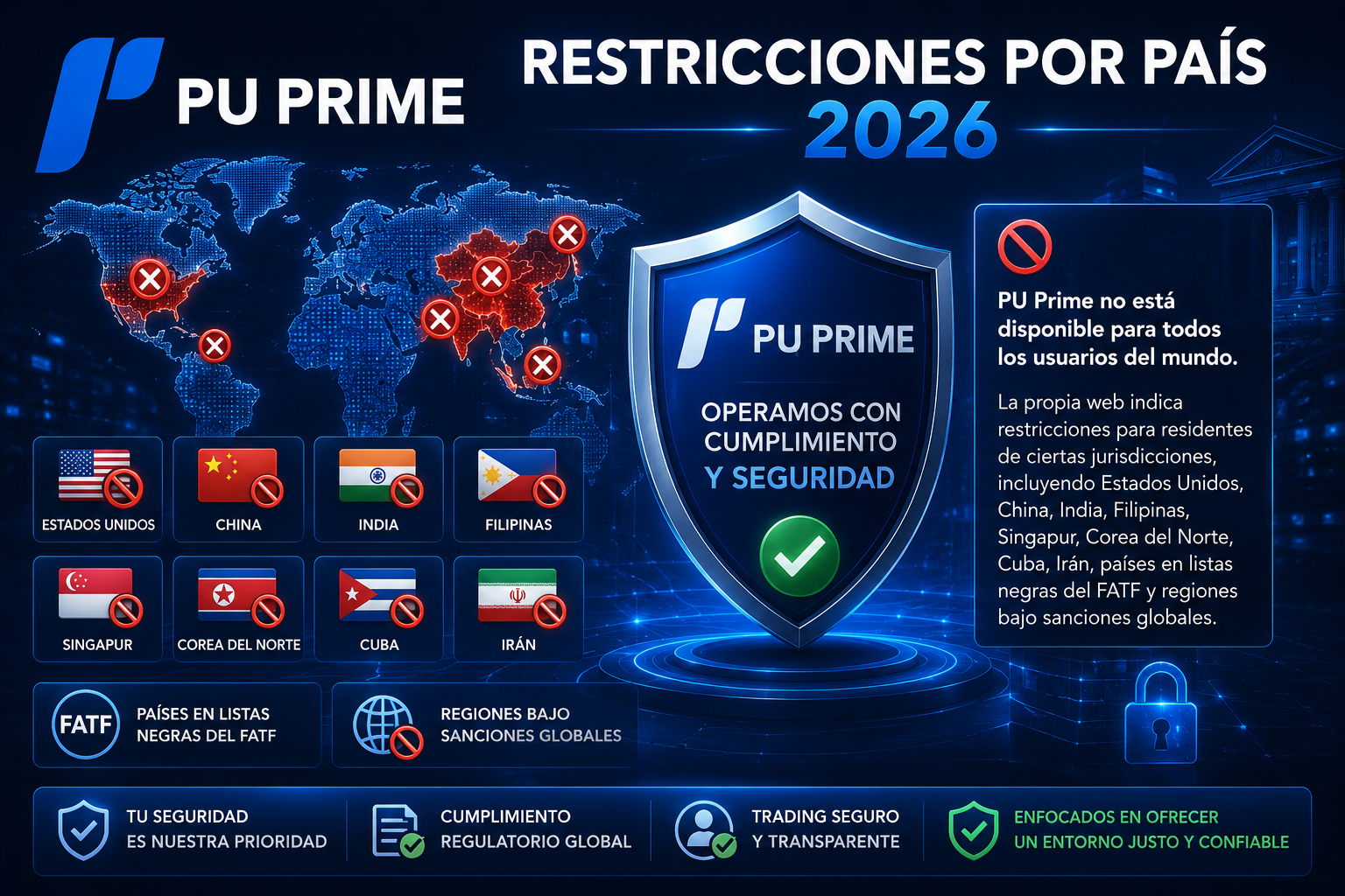 Restricciones por país de PU Prime