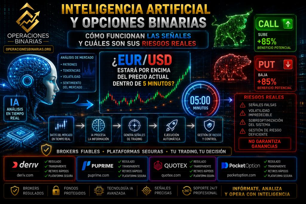 Inteligencia artificial y opciones binarias - Cómo funcionan las señales y cuáles son sus riesgos reales