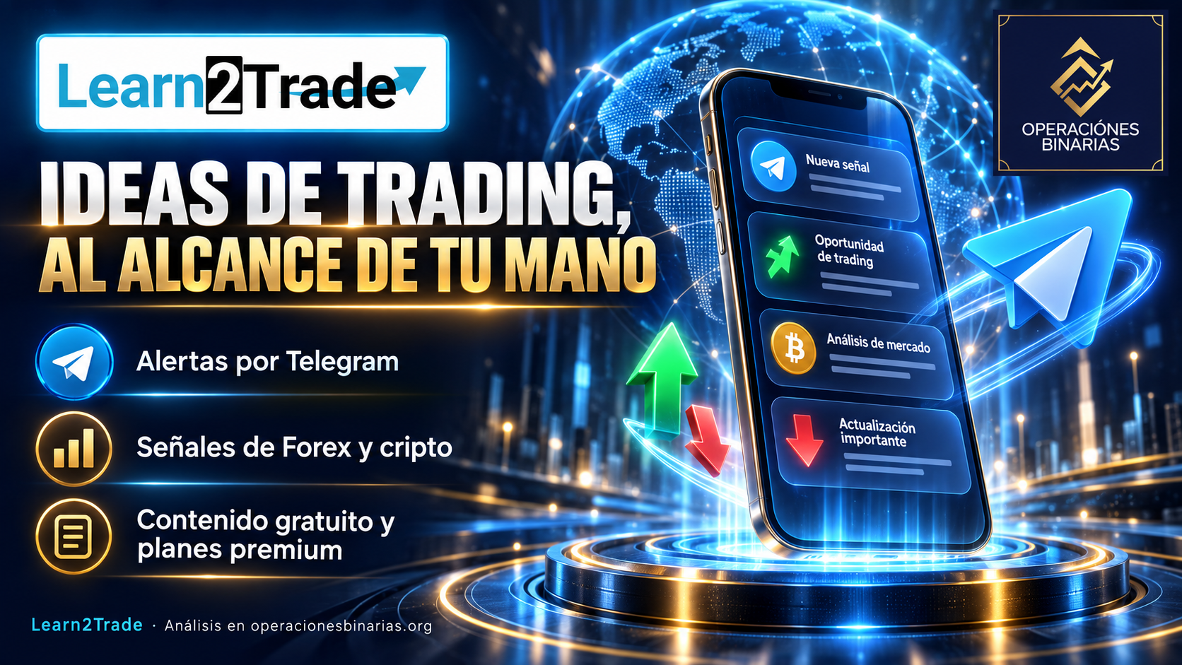 Consultar las modalidades y condiciones de Learn2Trade Cómo funcionan las señales de Learn2Trade
