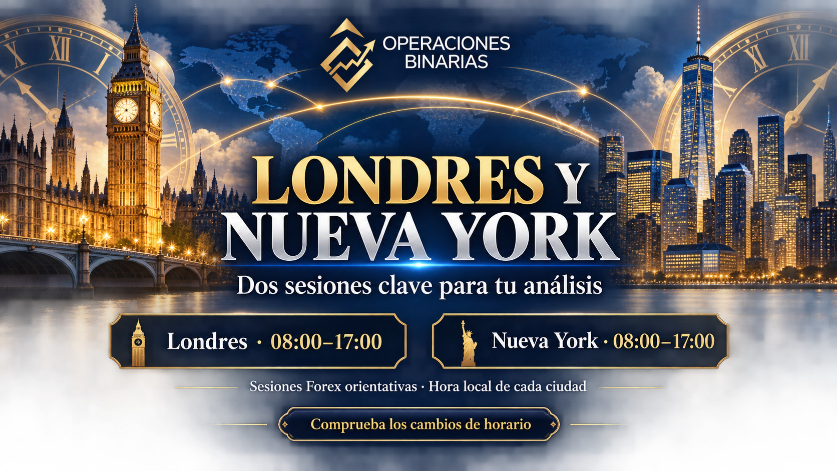 mejores horas para operar 2026 Las principales sesiones de Trading